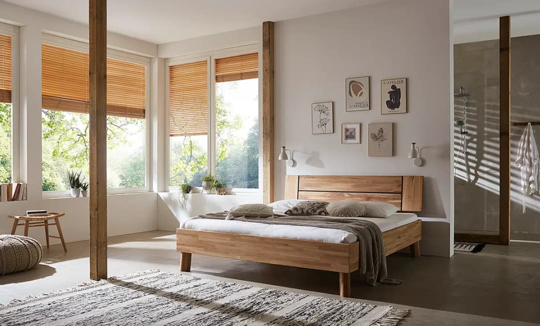 Massivholzbett Coroo II 160 x 200cm | Braun