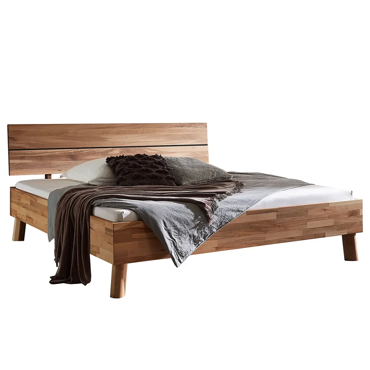 Massivholzbett Coroo I | Braun