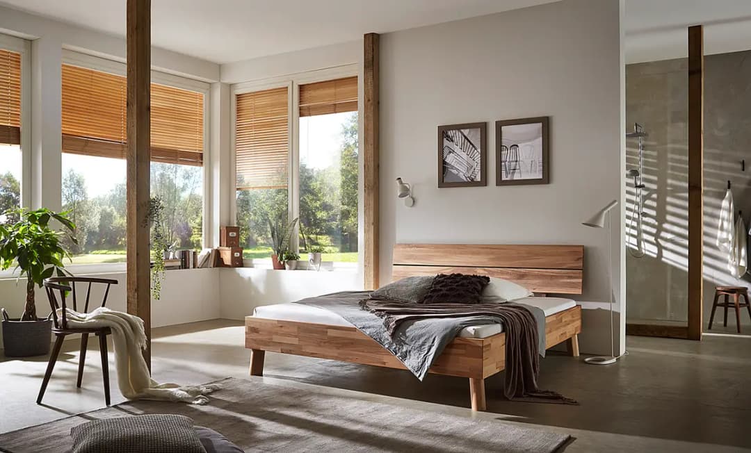 Massivholzbett Coroo I | Braun