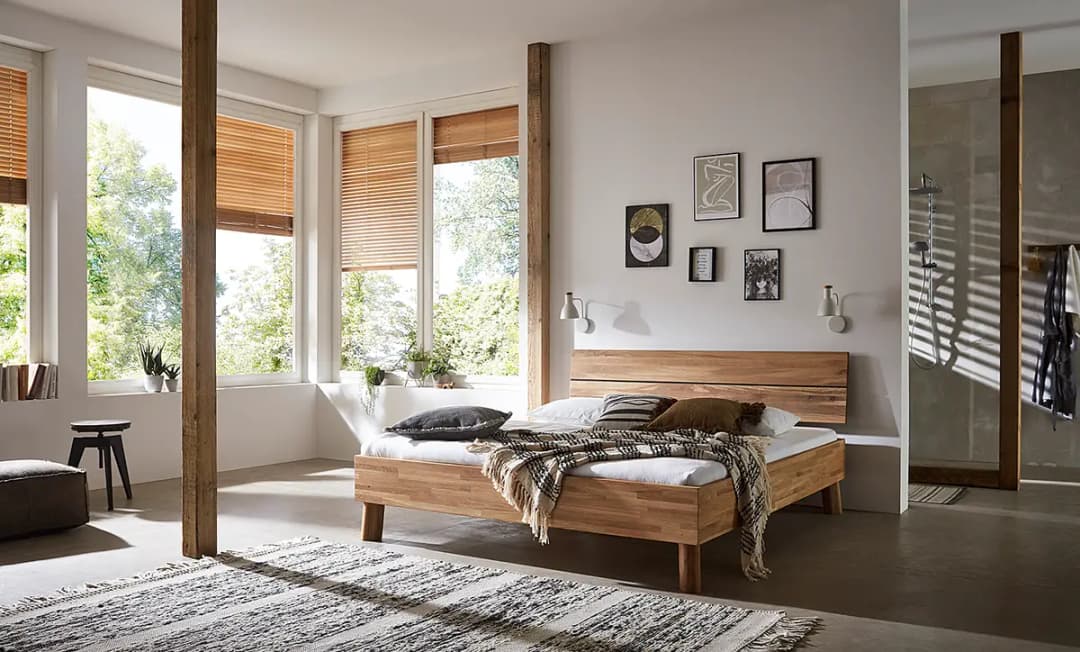 Massivholzbett Coroo I | Braun