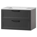 Waschtisch I 80 x 54 x 47cm Grau/Matt Grau | Grau