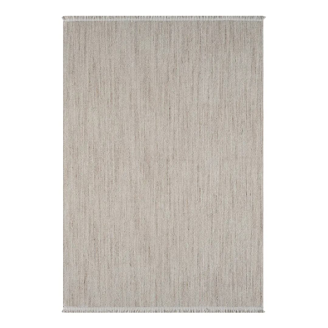 Kurzflorteppich Weiß/Weiß/Beige 200 x 290cm Mischgewebe | Beige