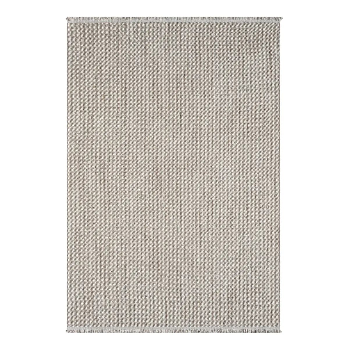 Kurzflorteppich Weiß/Weiß/Beige 200 x 290cm Mischgewebe | Beige
