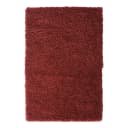 Hochflorteppich 100 x 150cm Rot/Weinrot | Rot