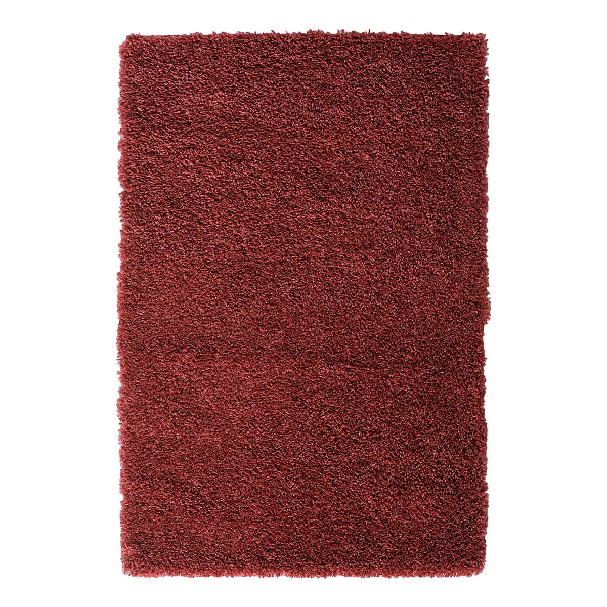 Hochflorteppich 100 x 150cm Rot/Weinrot | Rot