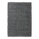 Hochflorteppich 100 x 150cm Grau | Grau