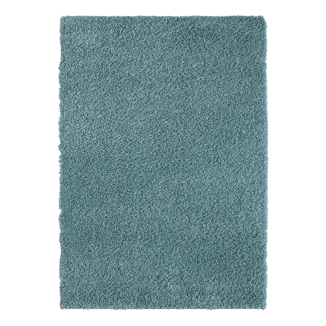 Hochflorteppich 160 x 230cm Blau/Hellblau | Blau