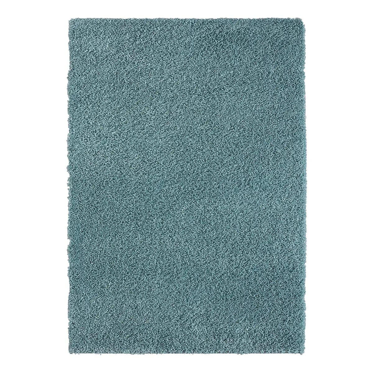 Hochflorteppich 160 x 230cm Blau/Hellblau | Blau