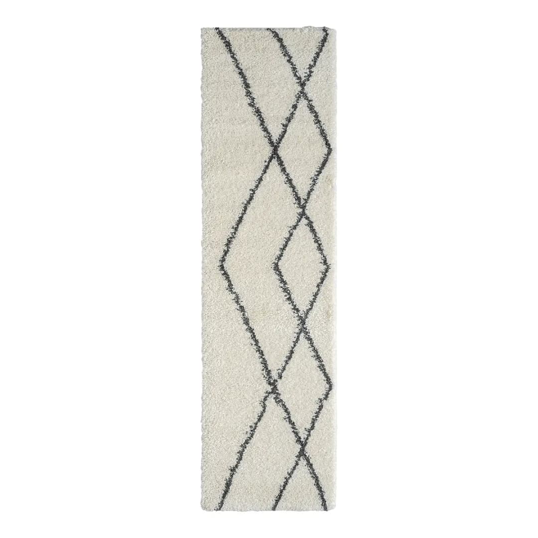 Hochflorteppich 80 x 300cm Beige | Beige