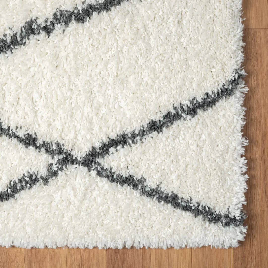 Hochflorteppich 80 x 300cm Beige | Beige