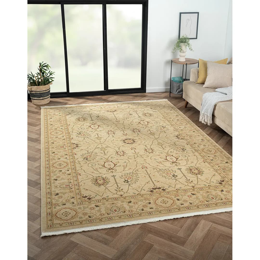 Kurzflorteppich Maryam II Beige 200 x 290cm Mischgewebe | Beige