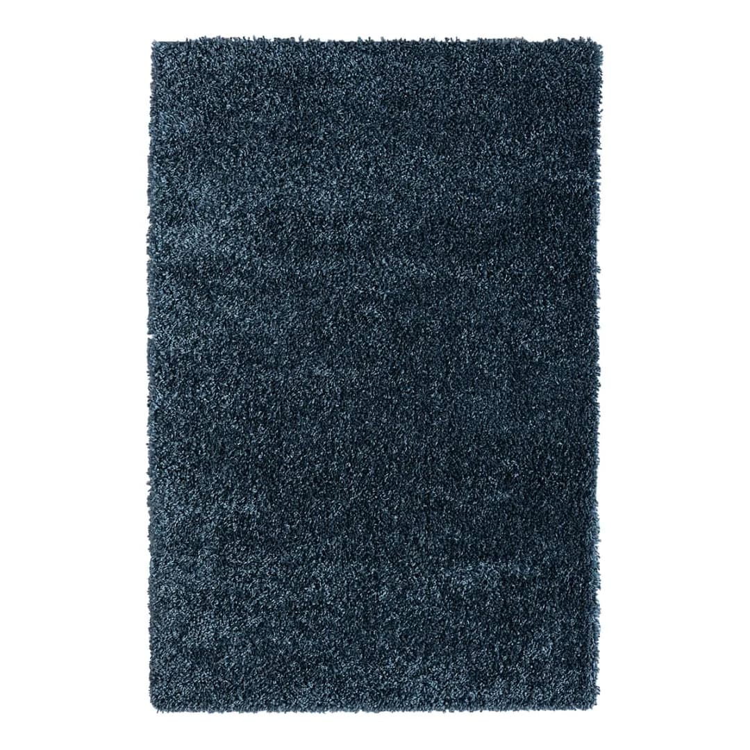 Hochflorteppich 120 x 180cm Blau/Dunkelblau | Blau