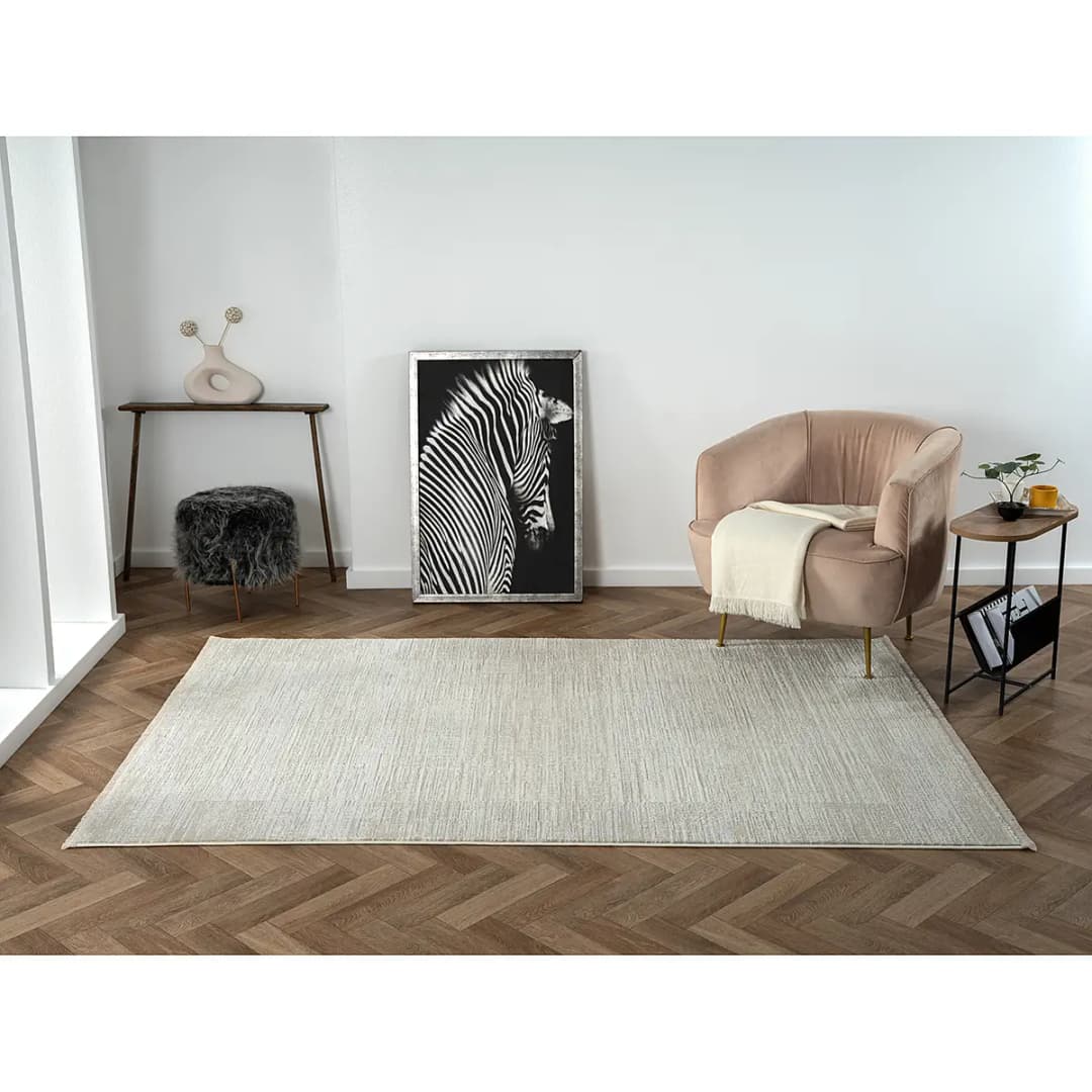 Kurzflorteppich Beige 160 x 230cm Mischgewebe | Beige