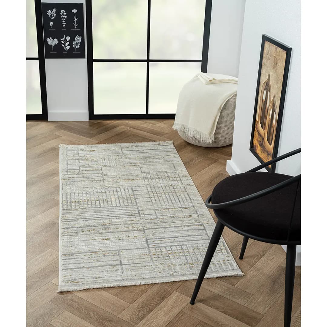 Kurzflorteppich Beige 80 x 150cm Mischgewebe | Beige