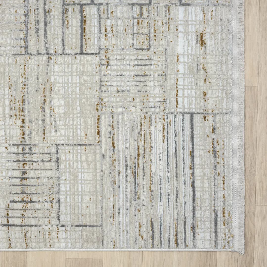 Kurzflorteppich Beige 80 x 150cm Mischgewebe | Beige