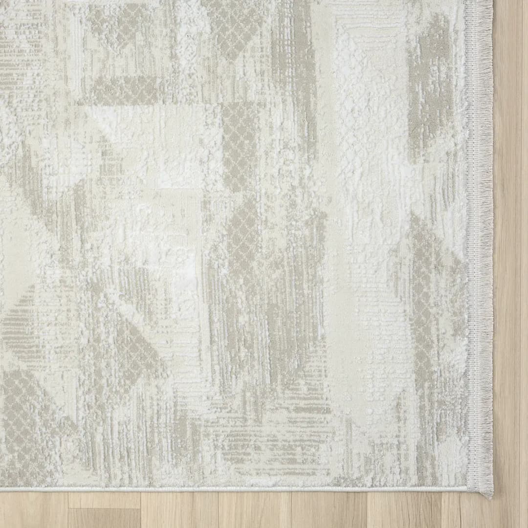 Kurzflorteppich Beige 80 x 150cm Mischgewebe | Beige