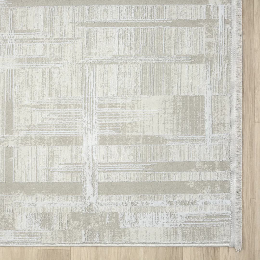 Kurzflorteppich Beige 80 x 150cm Mischgewebe | Beige