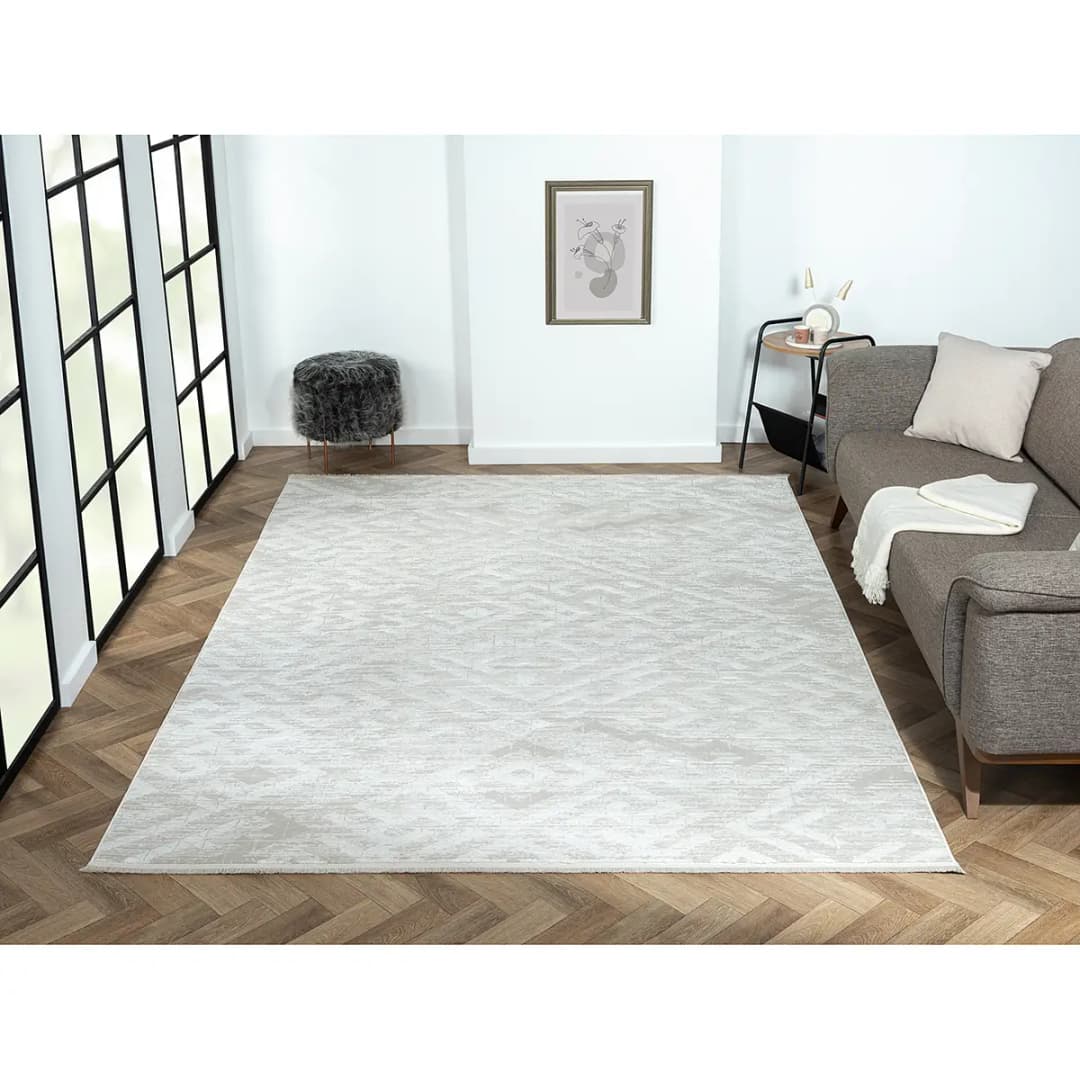 Kurzflorteppich Beige 200 x 290cm Mischgewebe | Beige