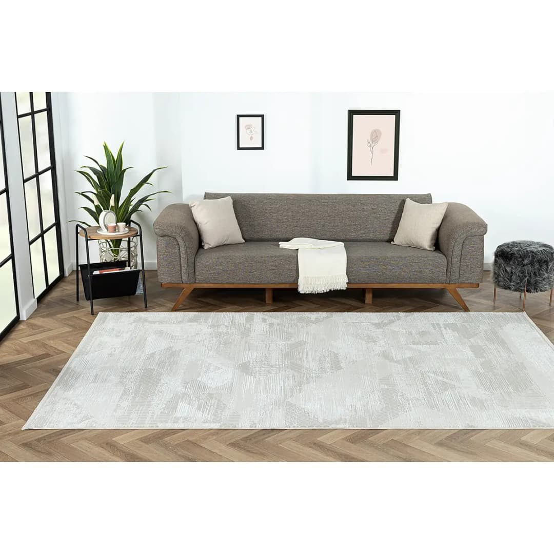 Kurzflorteppich Beige 200 x 290cm Mischgewebe | Beige