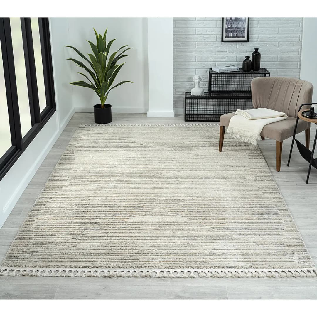 Kurzflorteppich Enya II Beige 200 x 290cm Mischgewebe | Beige