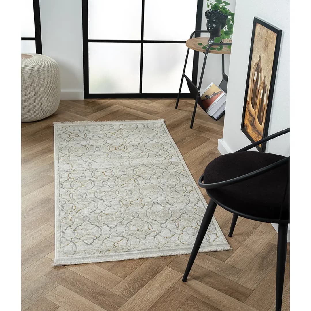 Kurzflorteppich Beige 80 x 150cm Mischgewebe | Beige