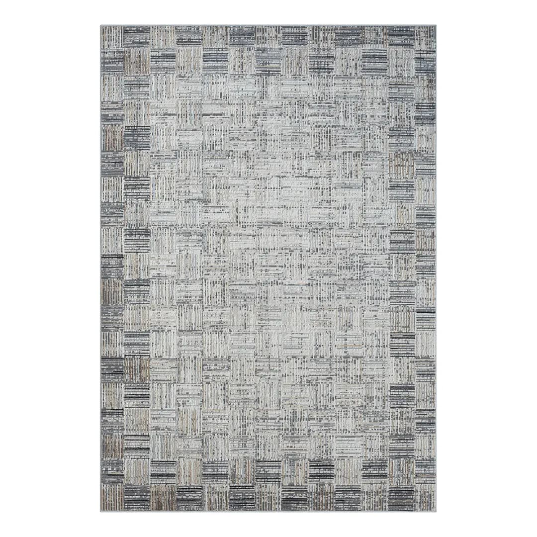 Kurzflorteppich Grau 200 x 290cm Mischgewebe | Grau