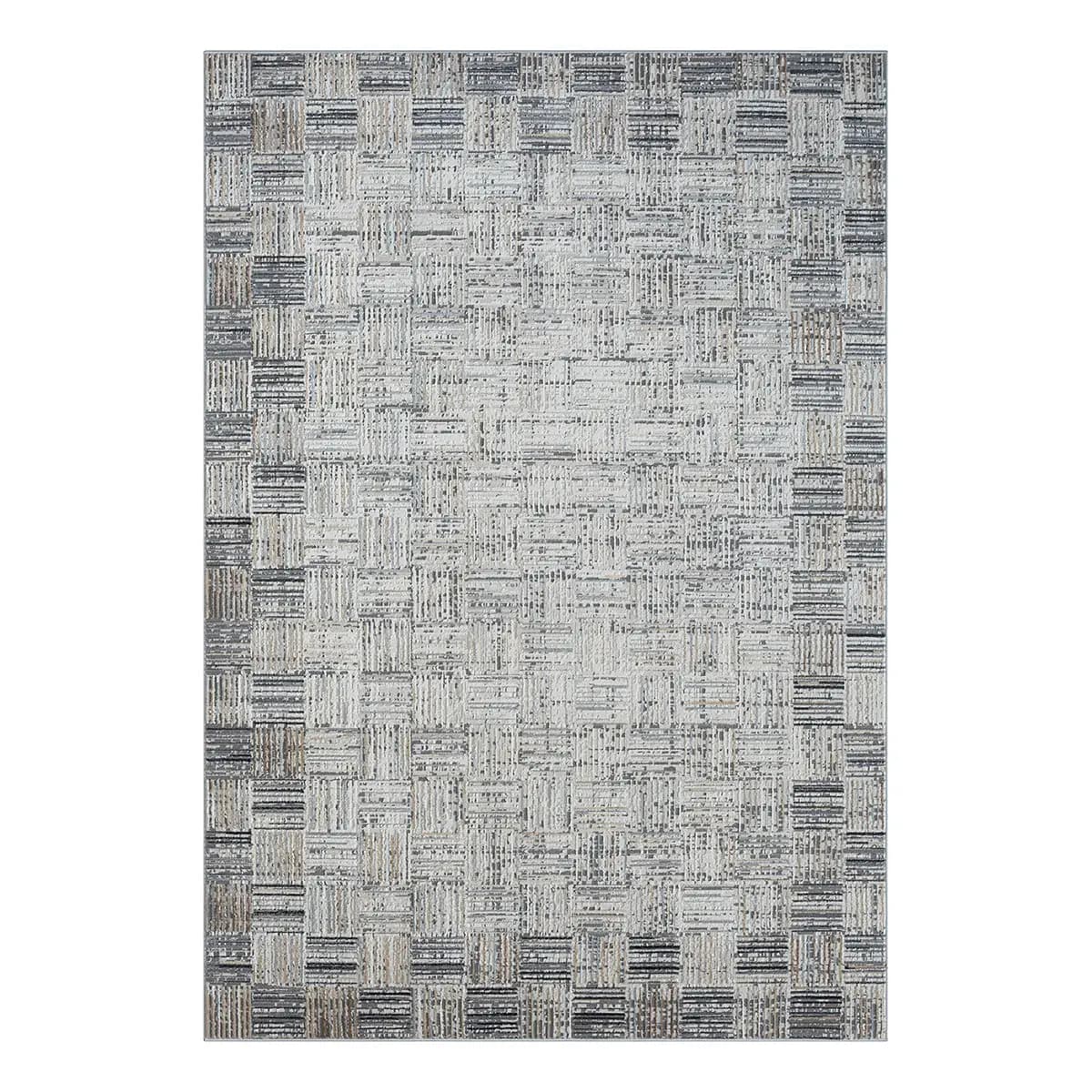 Kurzflorteppich Grau 200 x 290cm Mischgewebe | Grau
