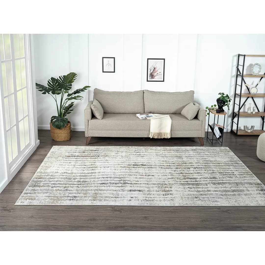 Kurzflorteppich Beige 200 x 290cm Mischgewebe | Beige