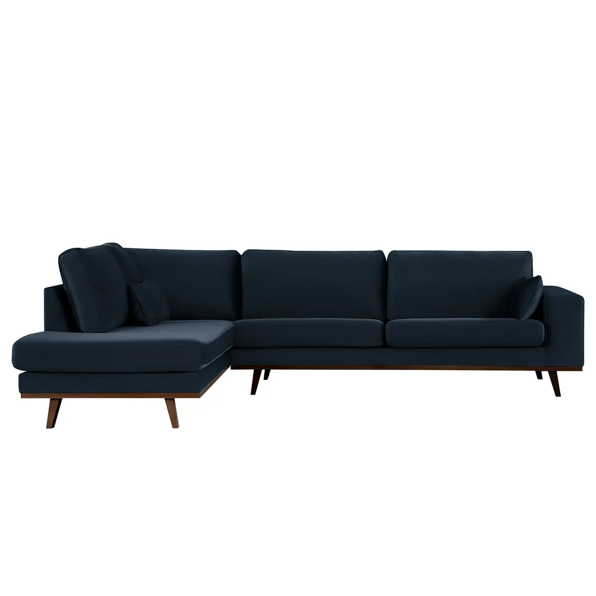 Ecksofa mit Ottomane Sadia | Blau