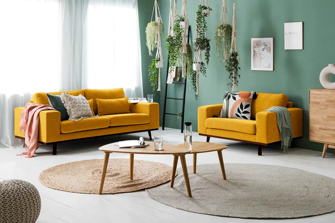 2-Sitzer Sofa Cieli | Gelb
