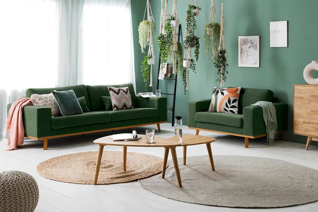 3-Sitzer Sofa Cieli | Grün