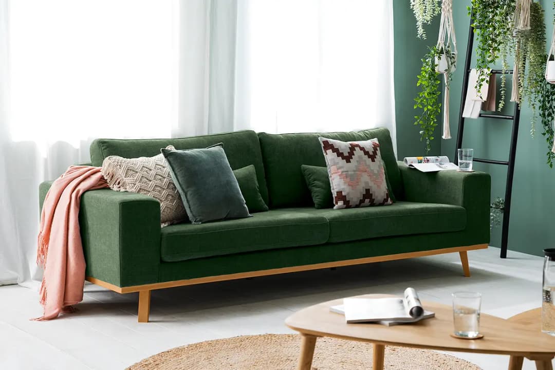 3-Sitzer Sofa Cieli | Grün