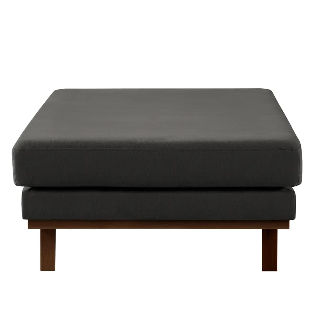 Polsterhocker | Grau