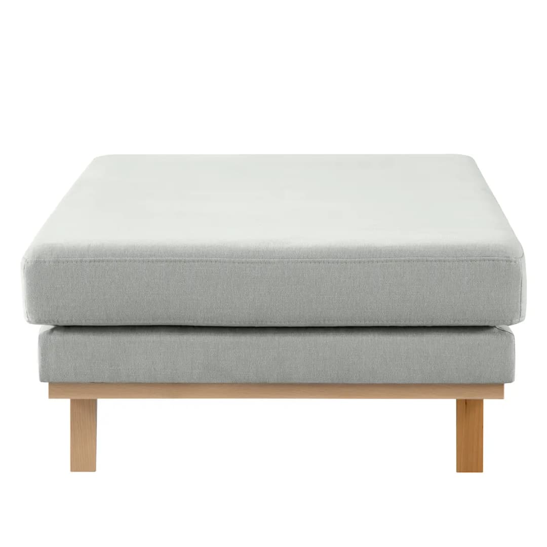Polsterhocker | Grau