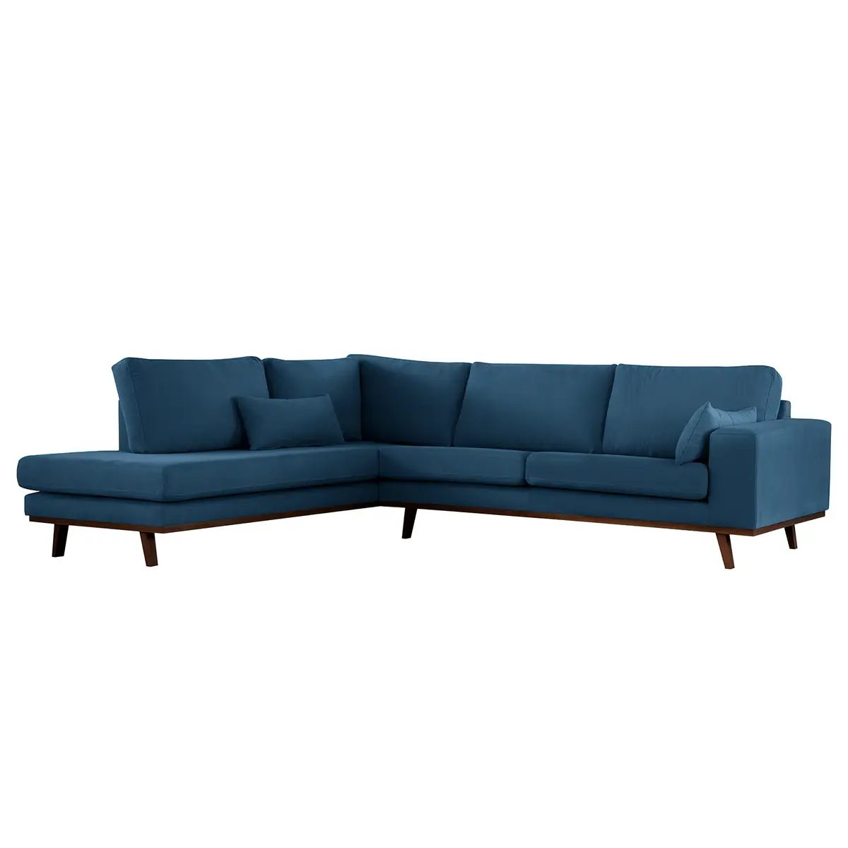 Ecksofa mit Ottomane Vele | Blau