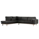 Ecksofa mit Ottomane Vele | Grau