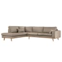 Ecksofa mit Ottomane Otrera | Grau