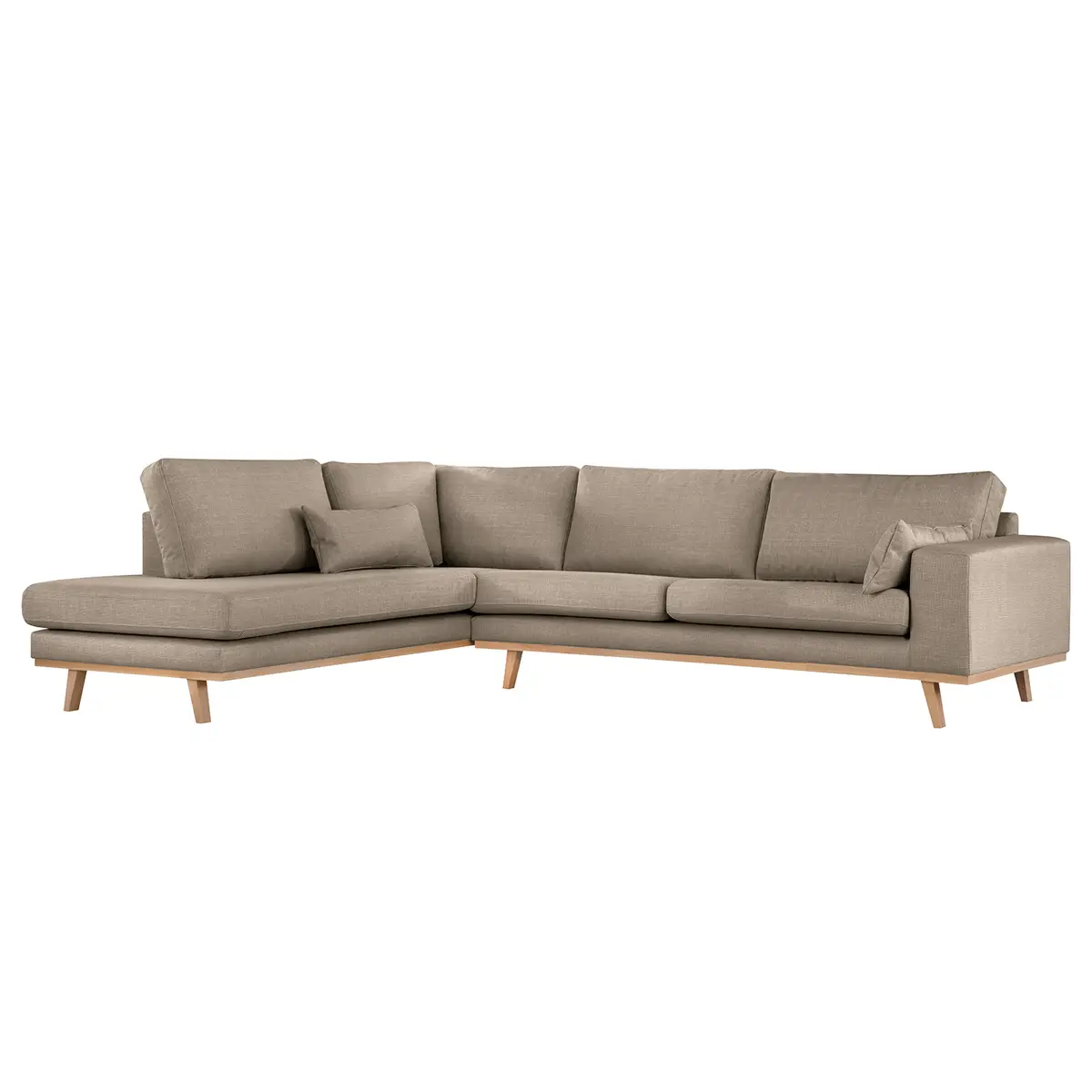Ecksofa mit Ottomane Otrera | Grau
