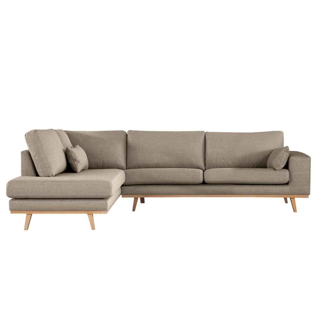 Ecksofa mit Ottomane Otrera | Grau
