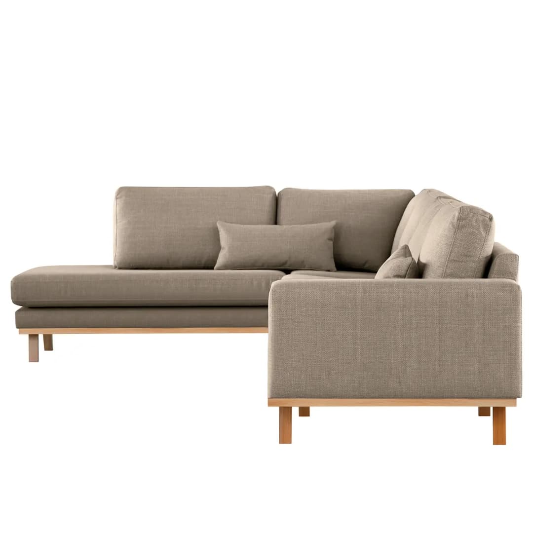 Ecksofa mit Ottomane Otrera | Grau