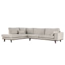Ecksofa mit Ottomane Cieli | Grau