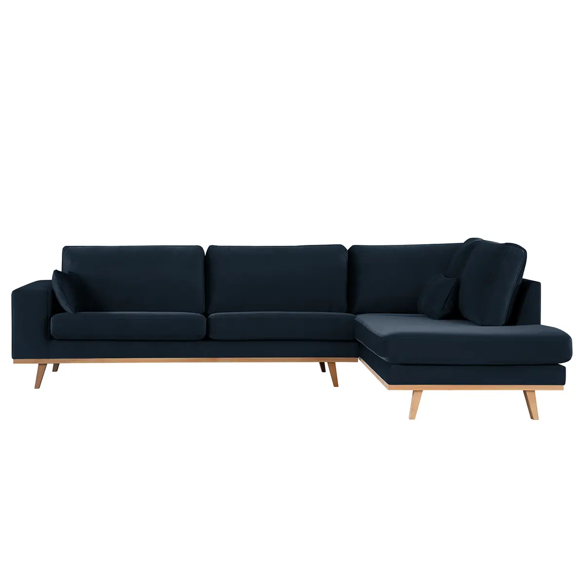 Ecksofa mit Ottomane Sadia | Blau