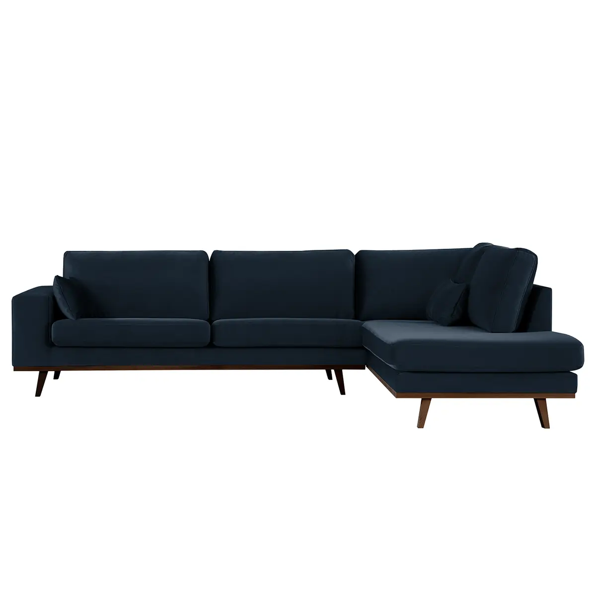 Ecksofa mit Ottomane Sadia | Blau