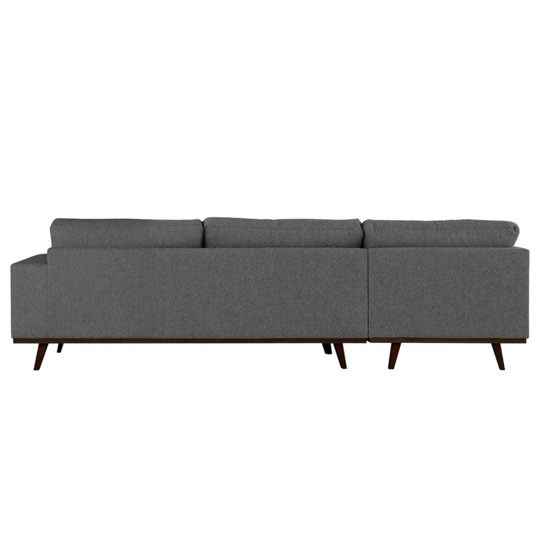 Ecksofa mit Longchair Lark | Grau