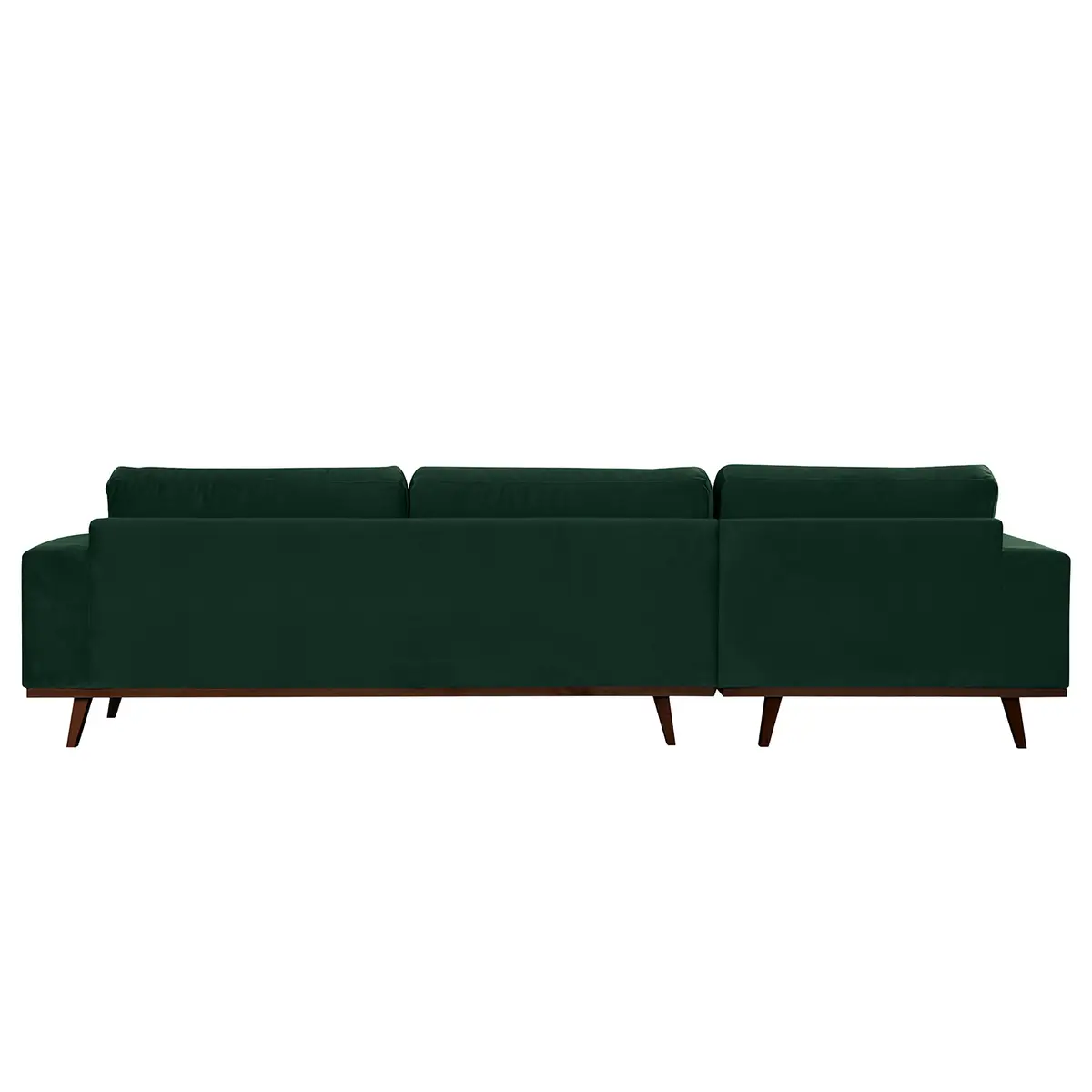 Ecksofa mit Longchair Sadia | Grün