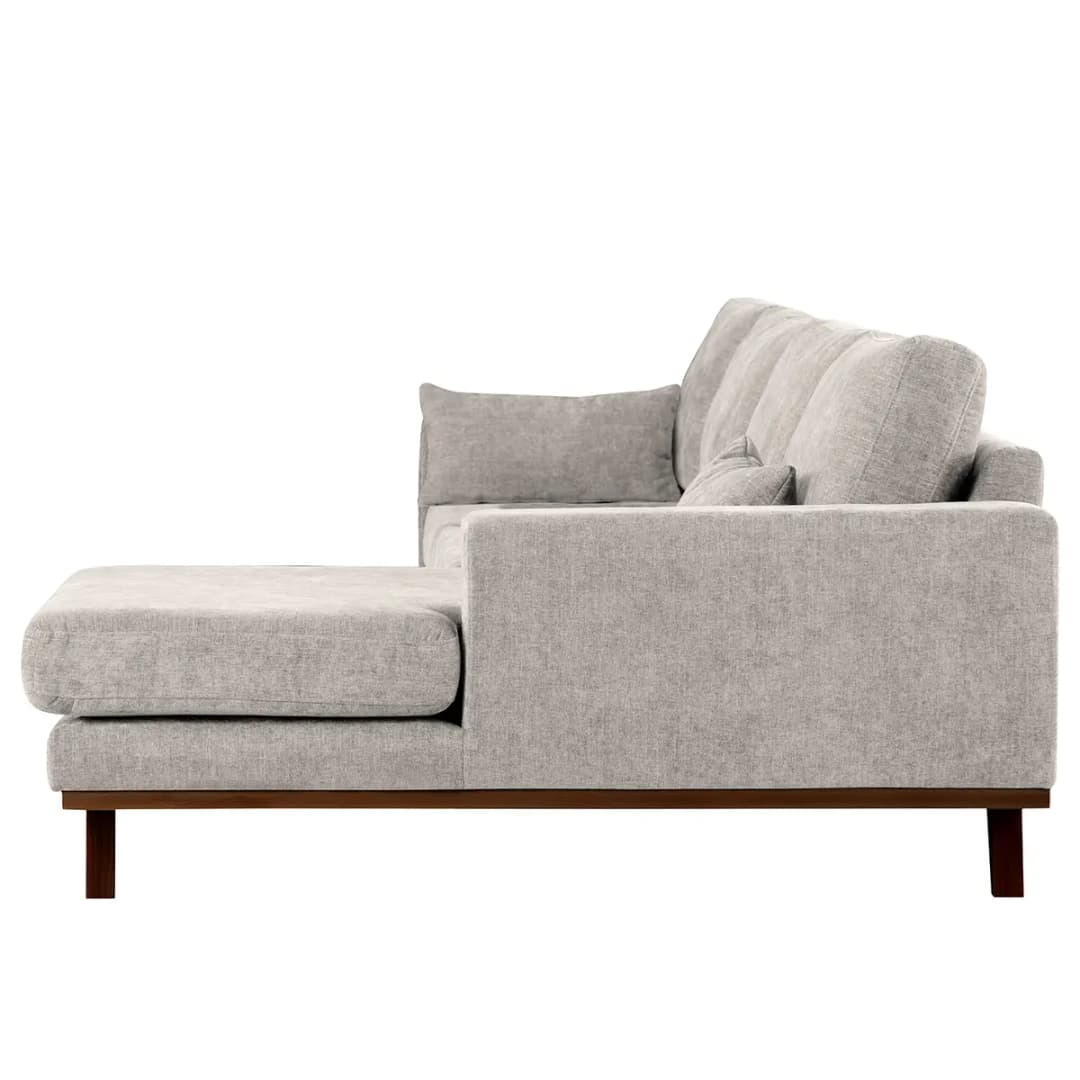 Mørteens Ecksofa mit Longchair Cieli | Grau