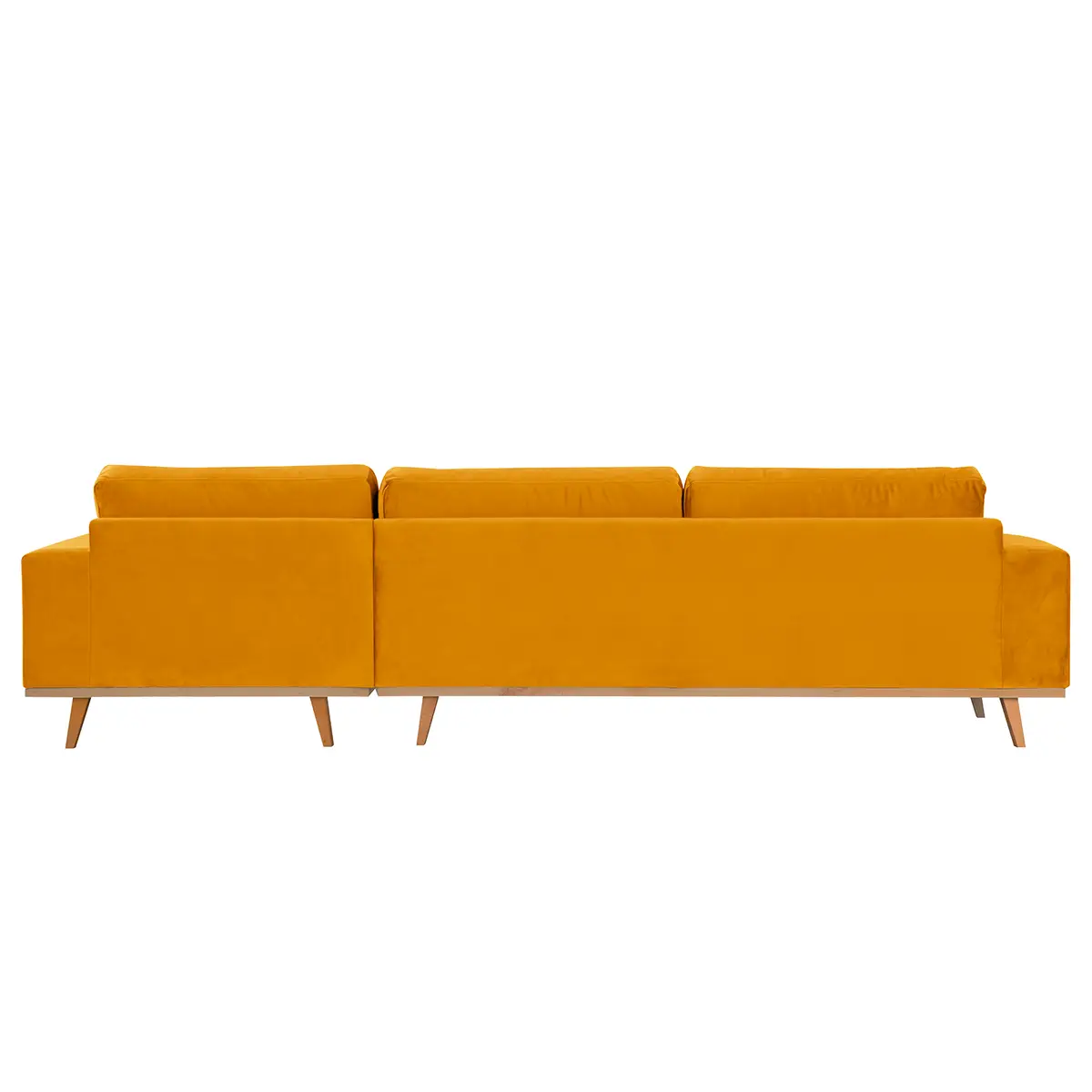 Ecksofa mit Longchair Sadia | Gelb