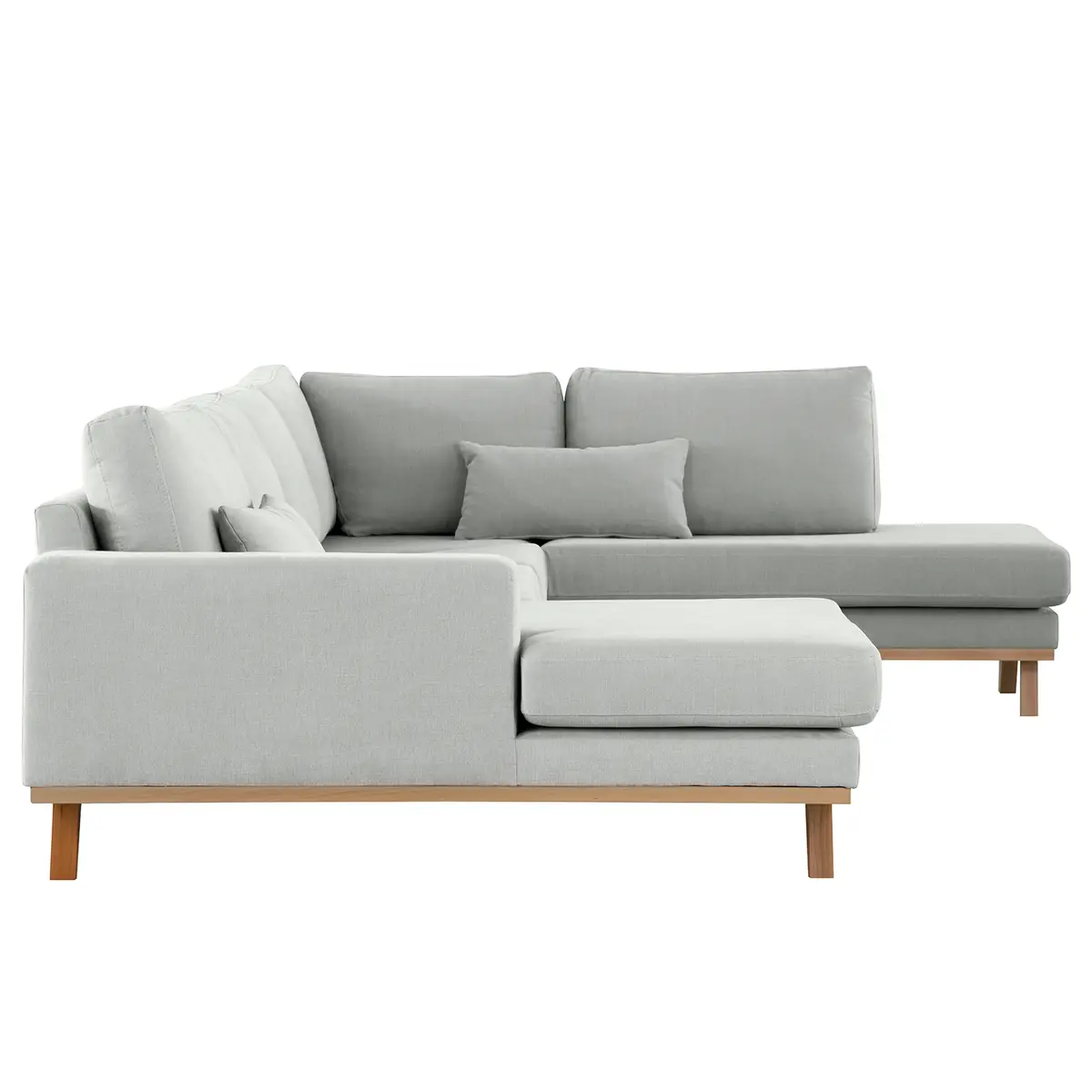 Wohnlandschaft Grau Baumwollstoff Vele | Grau