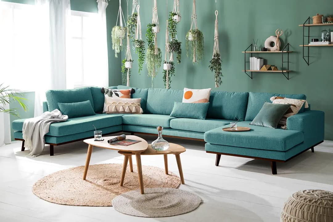 Wohnlandschaft Lark | Blau