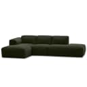 Ecksofa mit Chaiselongue Saia | Grün
